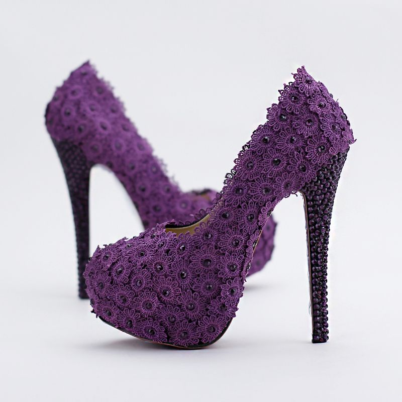 dark purple pumps