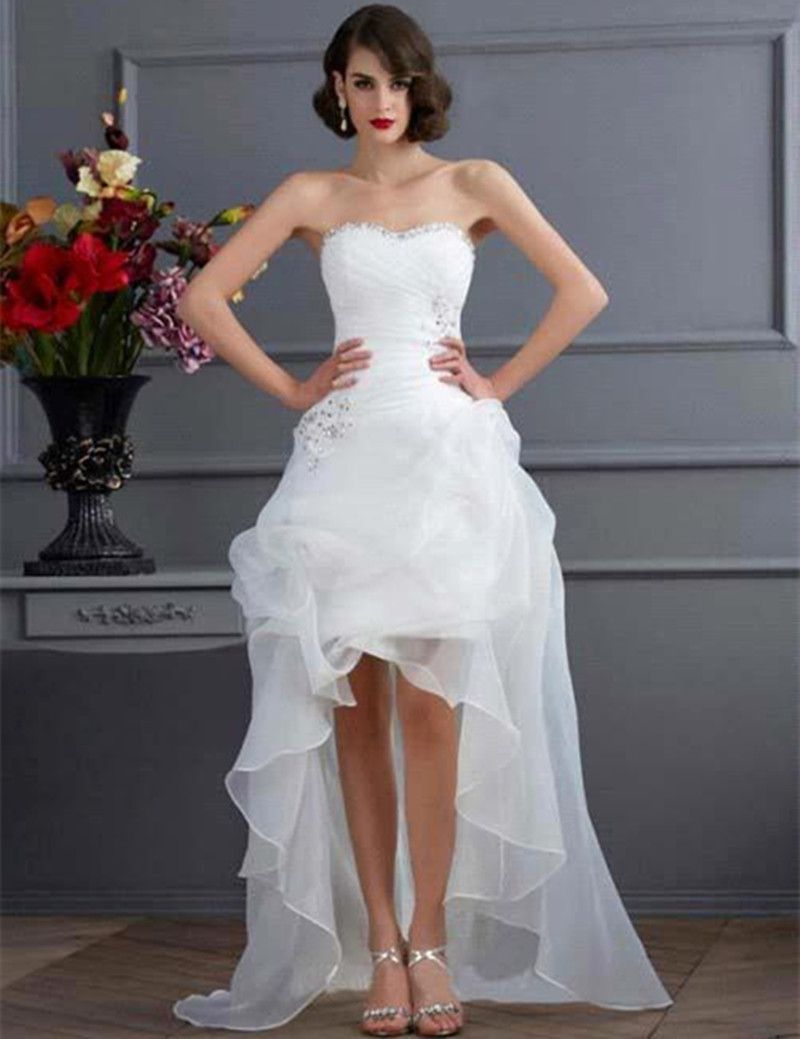 high low casual wedding dresses