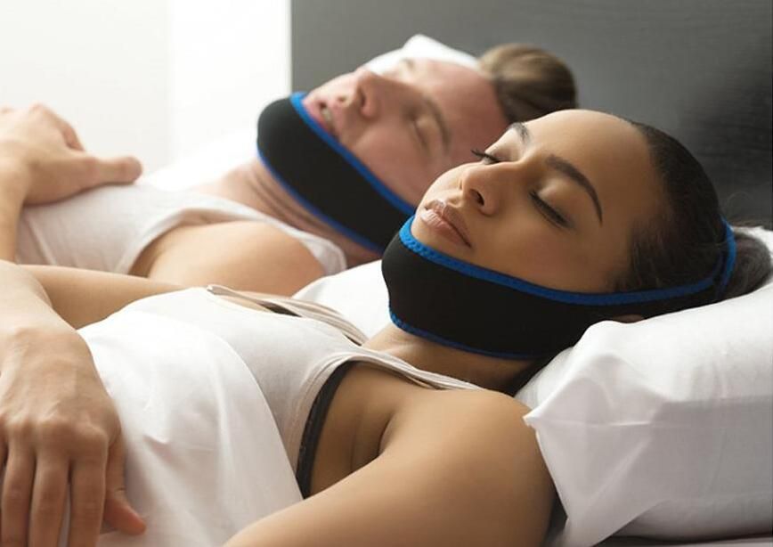 Nouveau Anti Apnée Mâchoire Solution Dormir Soutien Stop ronflement chinstrap ronflements Ceinture