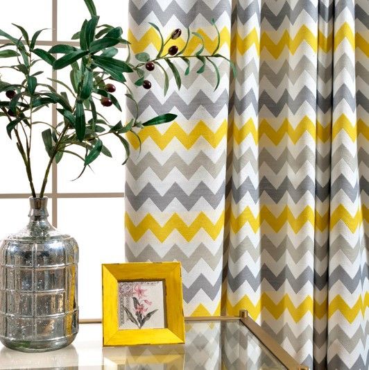 2019 Wave Print Thermal Lined Energy Efficient Grommet Curtain