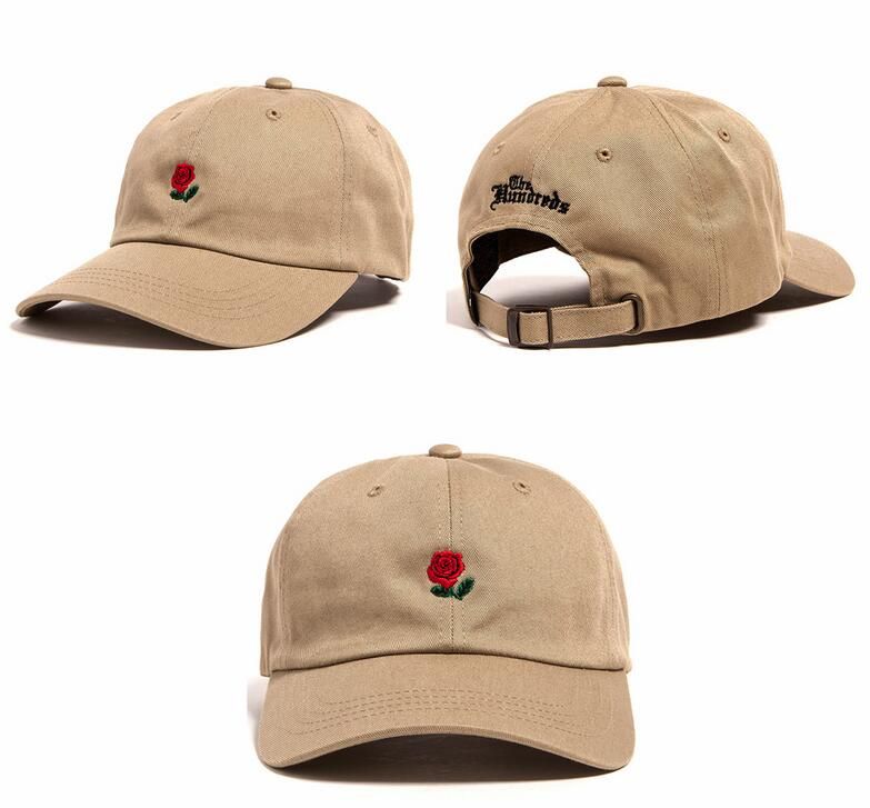 The Hundreds Rose Embroidered Hat Baseball Cap Snapback Drake Adjustable Ballcap