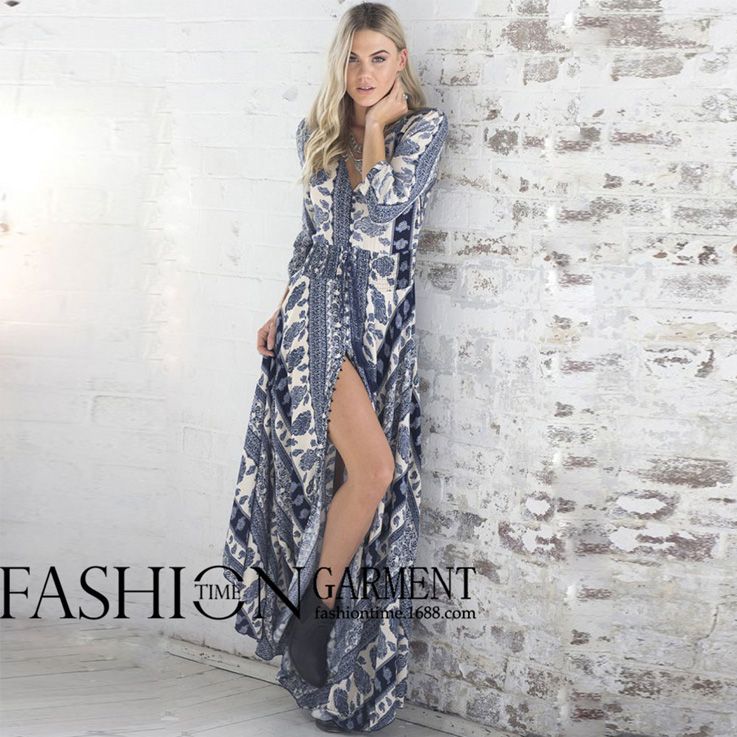 Acquistare Abiti Lunghi Abiti Estivi Plus Size Abiti Donna Bohemien  Floreali Maxi Abiti Casual Da Donna Il Vestito Da Donna Economico |  Consegna Veloce E Qualità | It.Dhgate