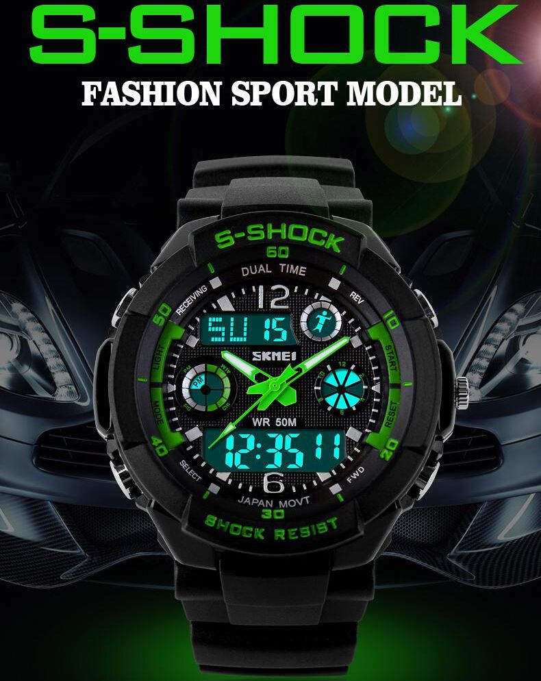 skmei s shock watch manual