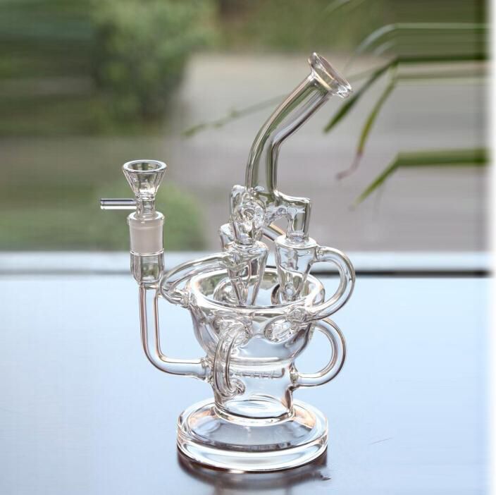2021 Incredible Bongs Water Pipes Cyclone Glass Bongs Recycler