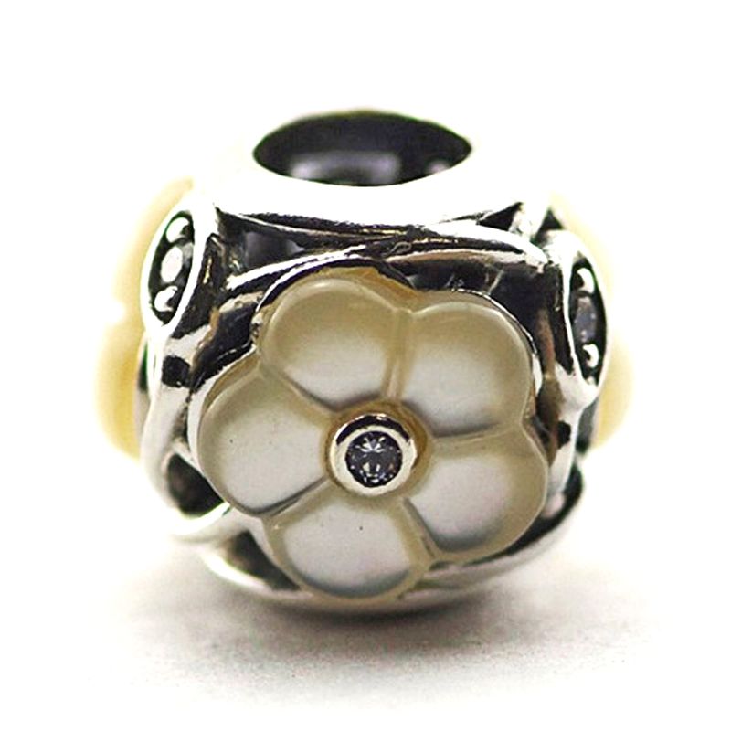 Plata Esterlina De Madre Perla W//bronze encantador Colgante Enhancer