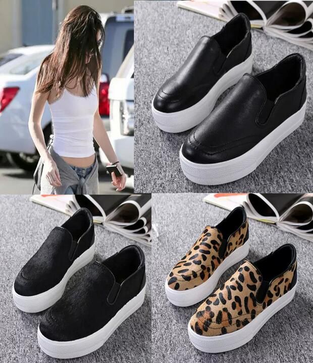 platform slip on trainers