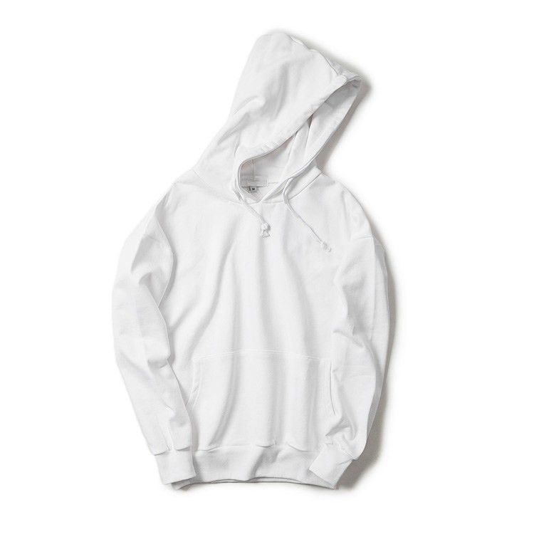 solid white hoodie
