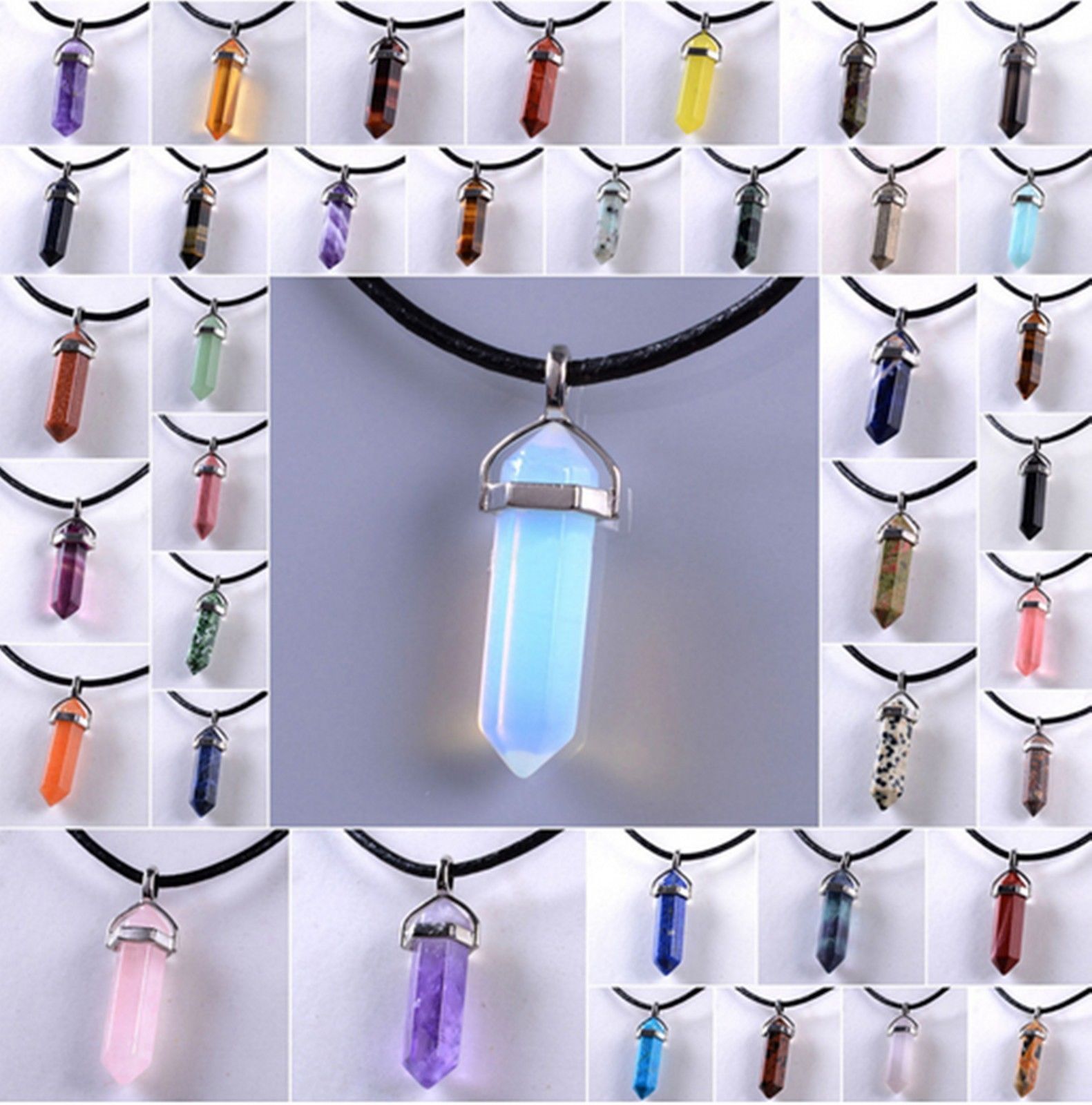 Compre 15 Estilos Druzy Natural Drusy Crystal Piedra Colgante Collar Point Chakra Healing Hexagonal Prisma Regalo De Cadena Cuero A 0 54 - Hexagonal Crystal Point Pendant Necklace Compre 15 Estilos Druzy Natural Drusy Crystal Piedra Colgante Collar Point Chakra Healing Hexagonal Prisma Regalo De Cadena Cuero A 0 54 - Hexagonal Crystal Point Pendant Necklace
