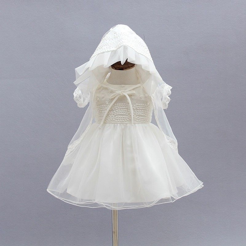 wedding dress to christening gown