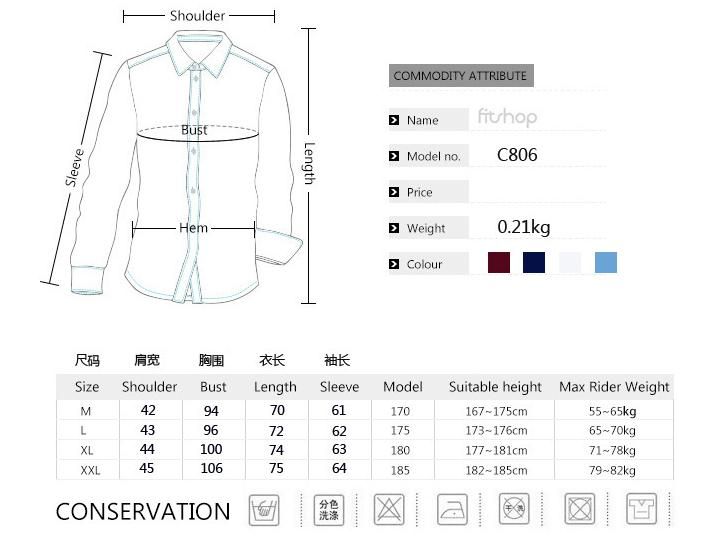 2021 Men Shirt Korean Style Long Sleeve Slim Casual Shirts Size M XXL ...