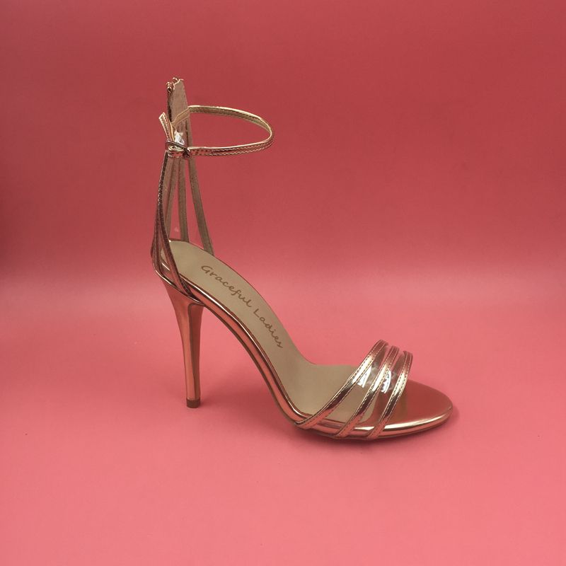 rose gold bridesmaid heels