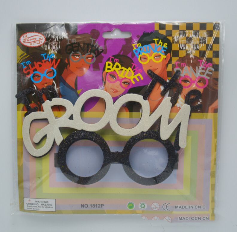 Fashion Weeding Party Groom Bride Glasses Prop Adult Bachelor