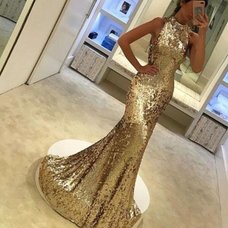 floor length sparkly evening dresses