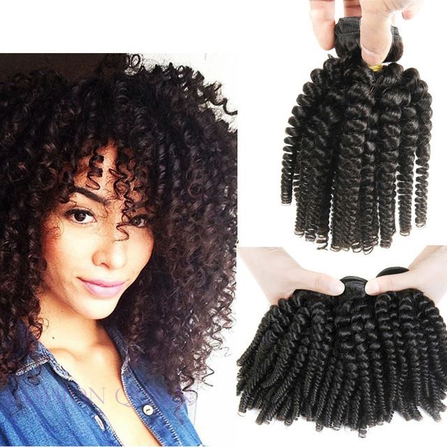 7a Grade 3 Bundles Deals Afro Kinky Curly Hair Spiral Curl Weave