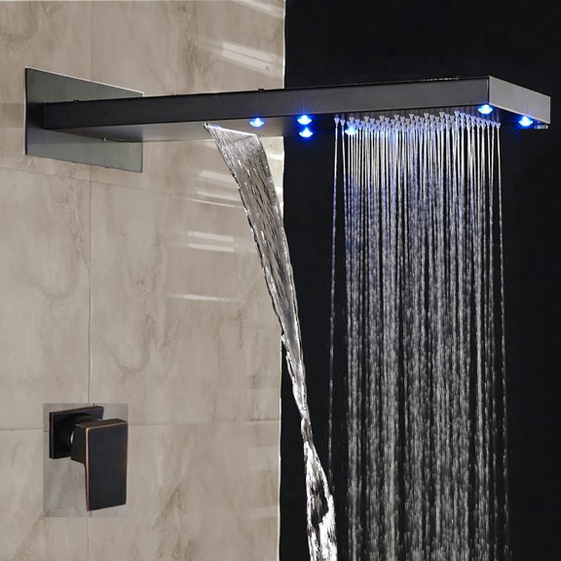 2021 Oil Rubbed Bronze Shower Faucet Rainfall Shower Head With Single Handle 2 Ways Mixer Tap From Gonglangno1 116 29 Dhgate Com