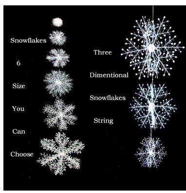 Christmas Hanging Snowflakes Ceiling Party Ornaments White Glitter Planar Snowflake Ornaments On String Hanger For Decorating Christmas Tree Christmas