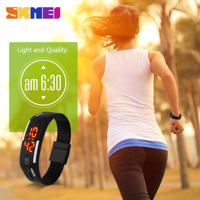 Watch Women SKMEI Brand Sports Running LED Digital Watches Silicone