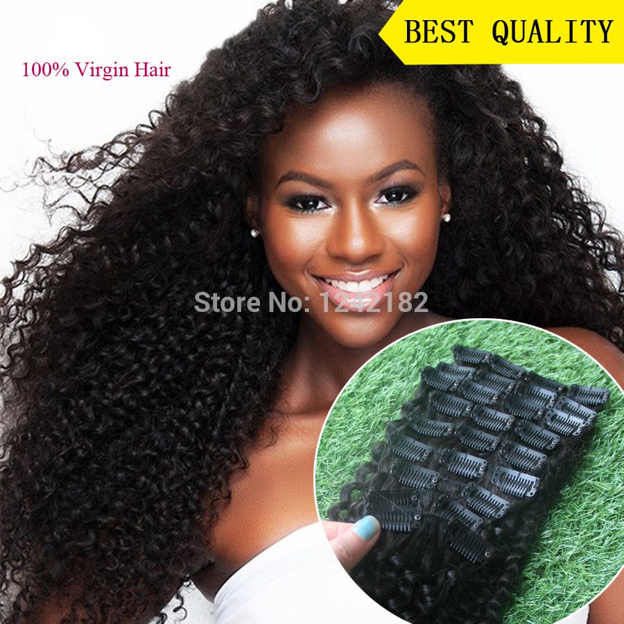 Hot Sale Brazilian Afro Natural Black Hair Kinky Curly Virgin Hair