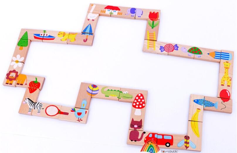 2020 Early Childhood Educational Wooden Animal Puzzle