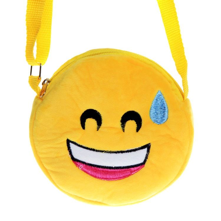 Happy Face Emoji Expression Cross Body Shoulder Messenger Laptop Bag