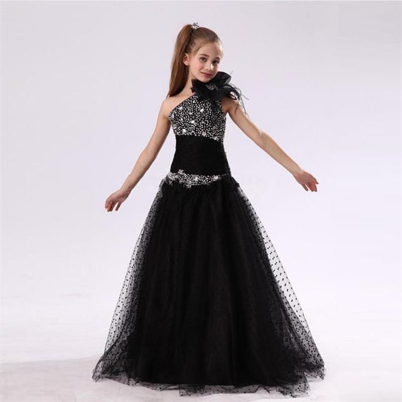kids black formal dress
