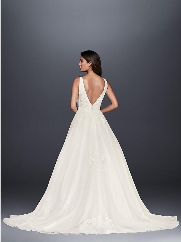 high neck mikado ball gown