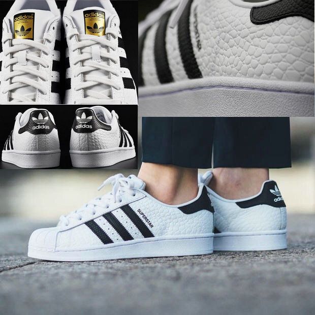 superstar croco blanc