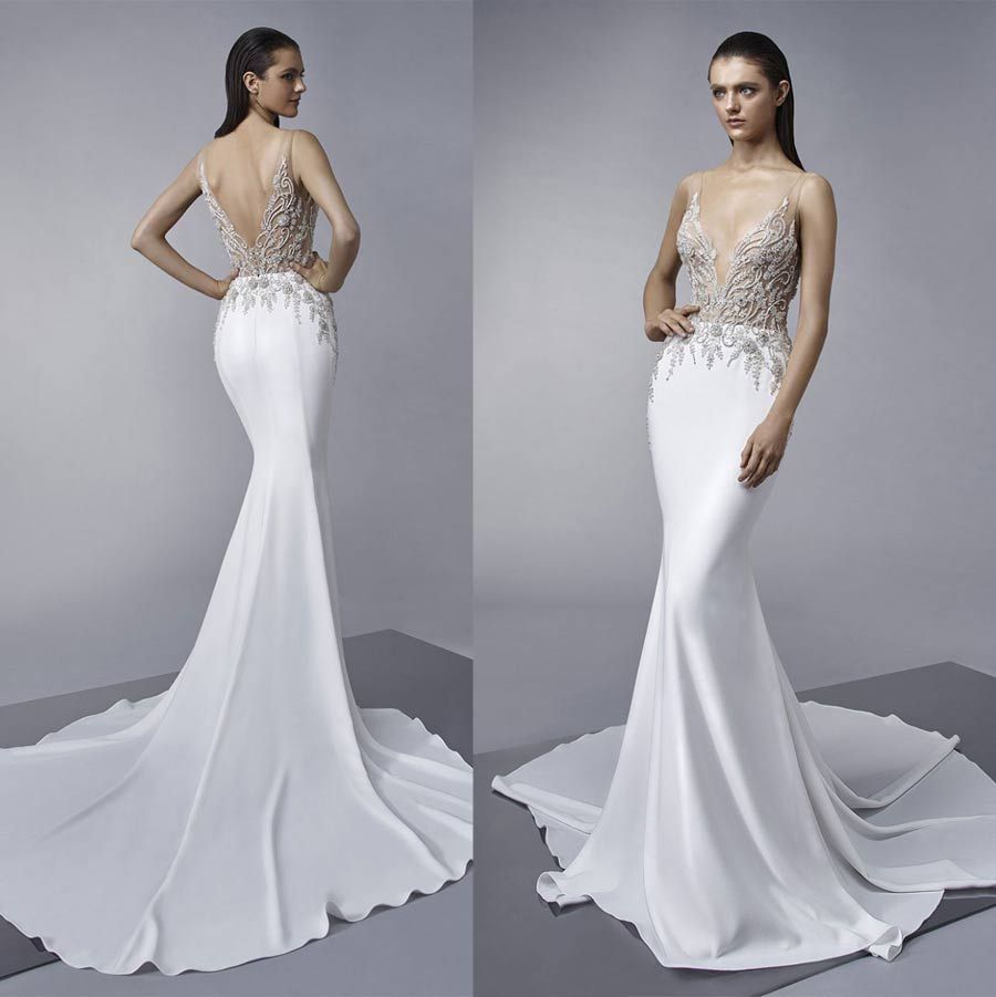 Acquistare Sexy Illusione Abiti Da Sposa In Rilievo Splendida Sirena Abiti  Da Sposa 2018 Abiti Da Sposa Sposa Enzoani Vestibilità E Flare Economico |  Consegna Veloce E Qualità | It.Dhgate