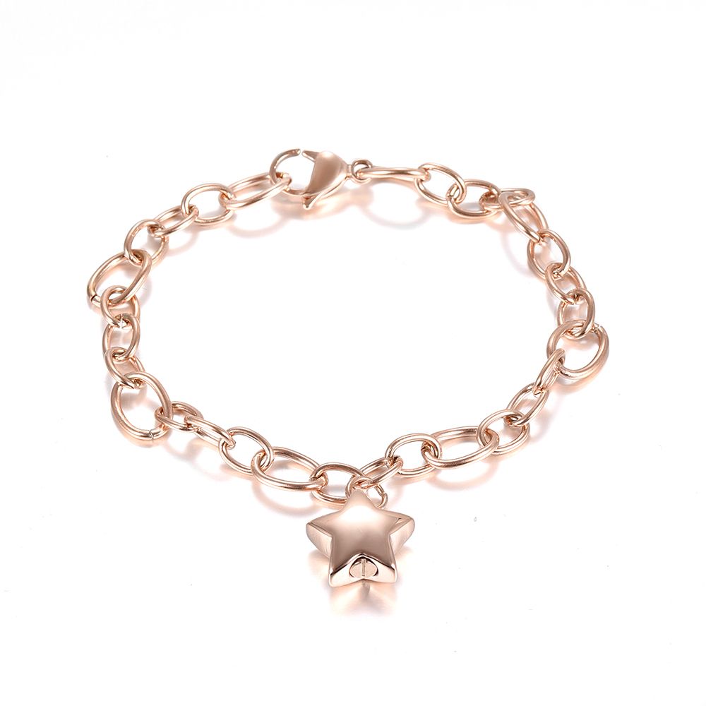 Star Crémation Memorial Bracelet Cendres Urne Support médaillon Souvenir Bracelet
