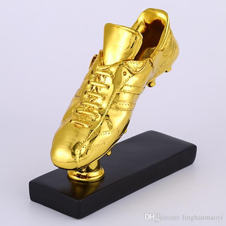 golden soccer shoes
