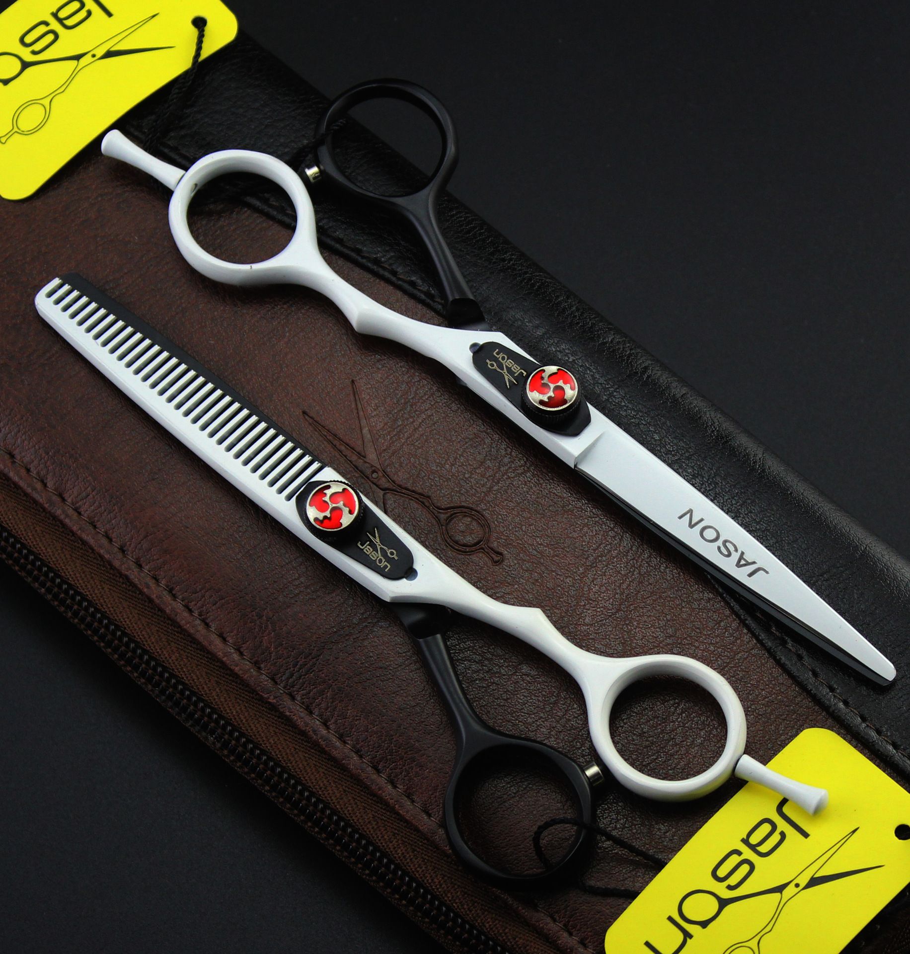 325 6.0 17.5cm Brand Jason TOP GRADE Hairdressing Scissors 440C