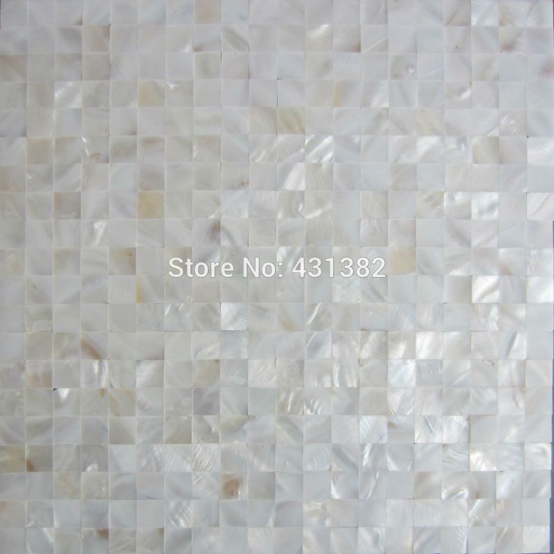 2020 15 15mm Lustre Mosaico Seamless Pure White Mother Of Pearl