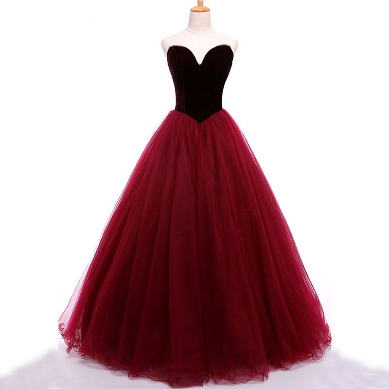 dark burgundy velvet dress