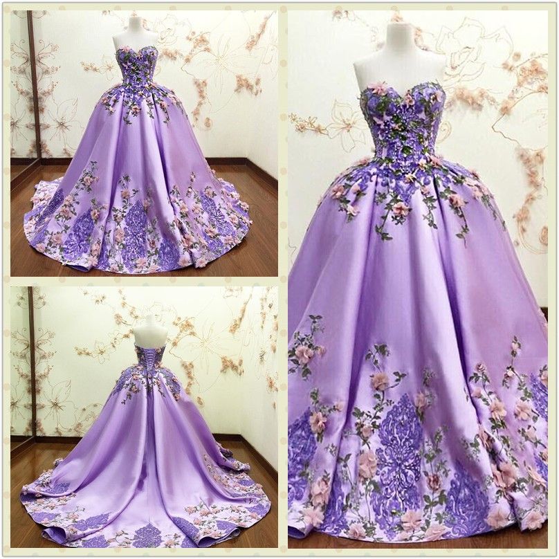 flower ball gowns