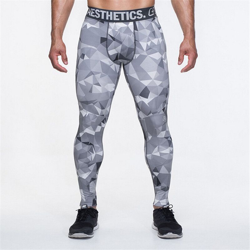 Camo Mens Compression Pants High 