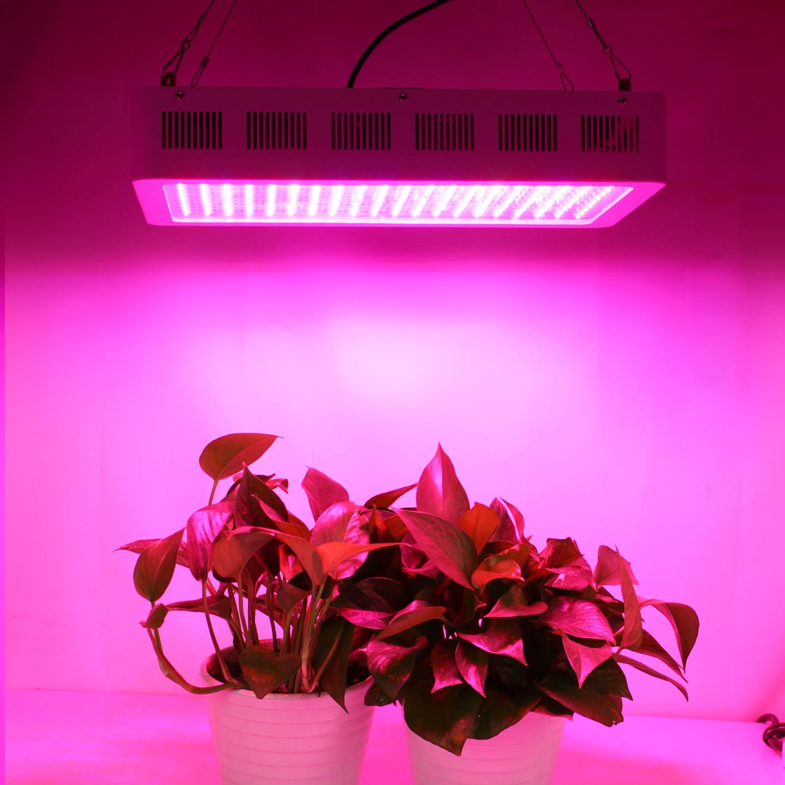 48W LED crece la planta hidropónica panel de la luz de la lámpara Full Spectrum Cultivo-Black 