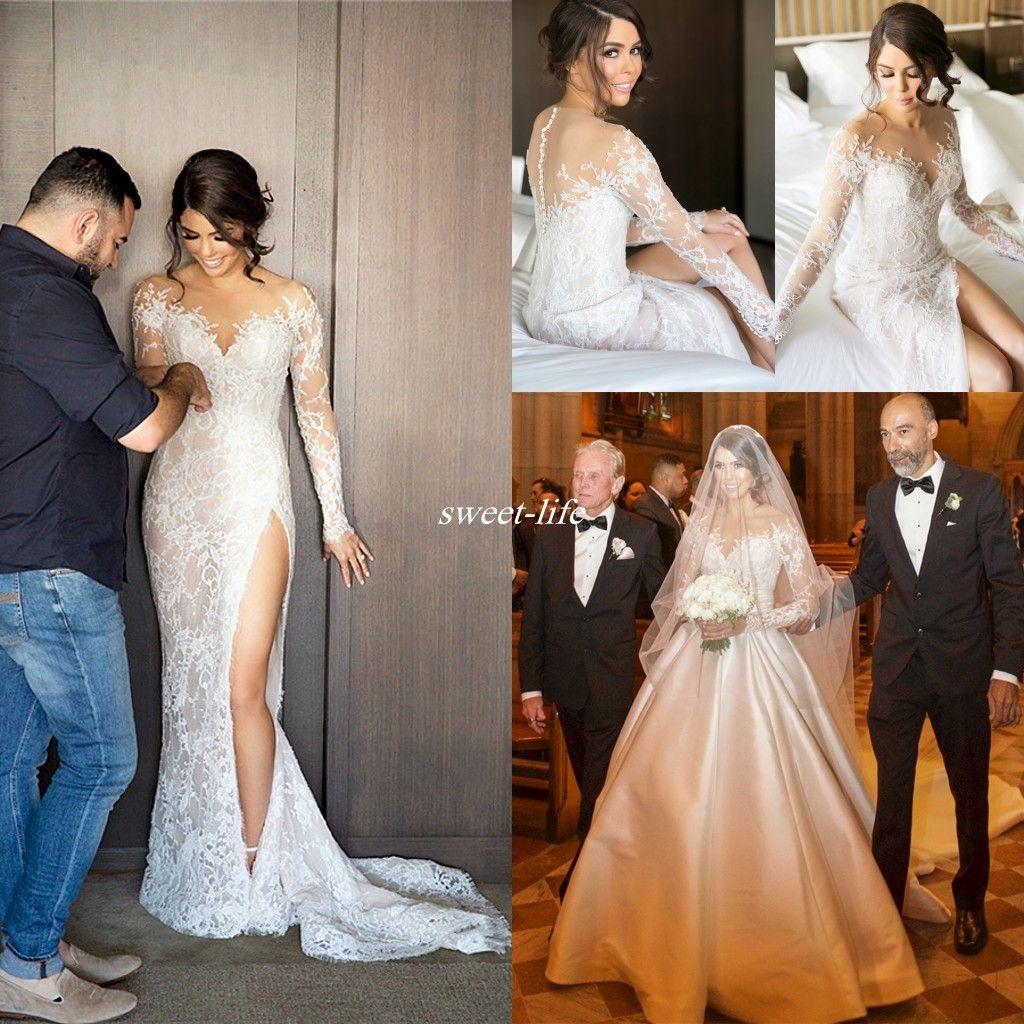 steven khalil long sleeve wedding dress