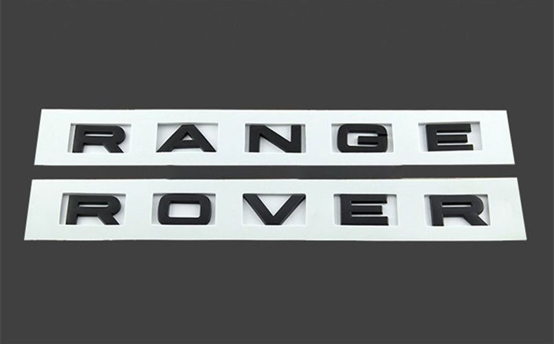 NEW RANGE ROVER SILVER 3M LETTERS HOOD OR TRUNK TAILGATE EMBLEM BADGE NAMEPLATE