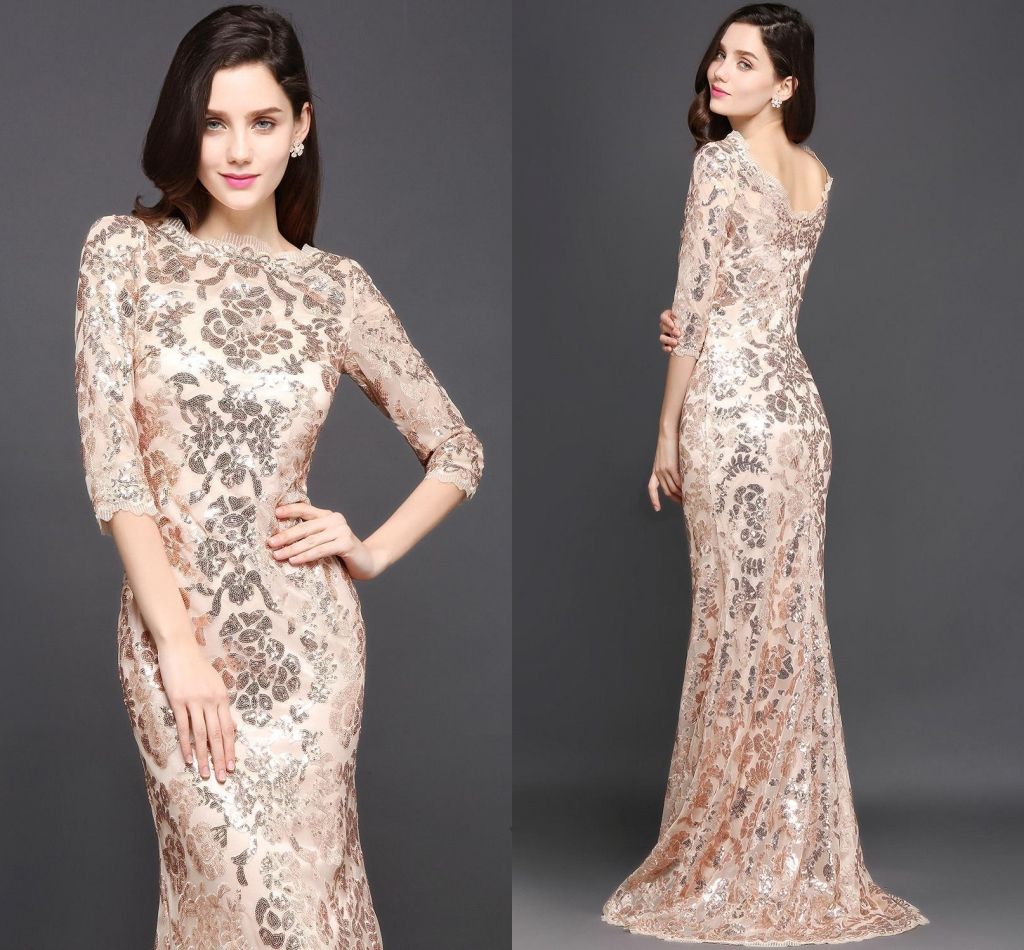 rose gold occasion dresses