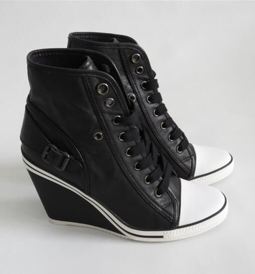 ash leather wedge sneakers