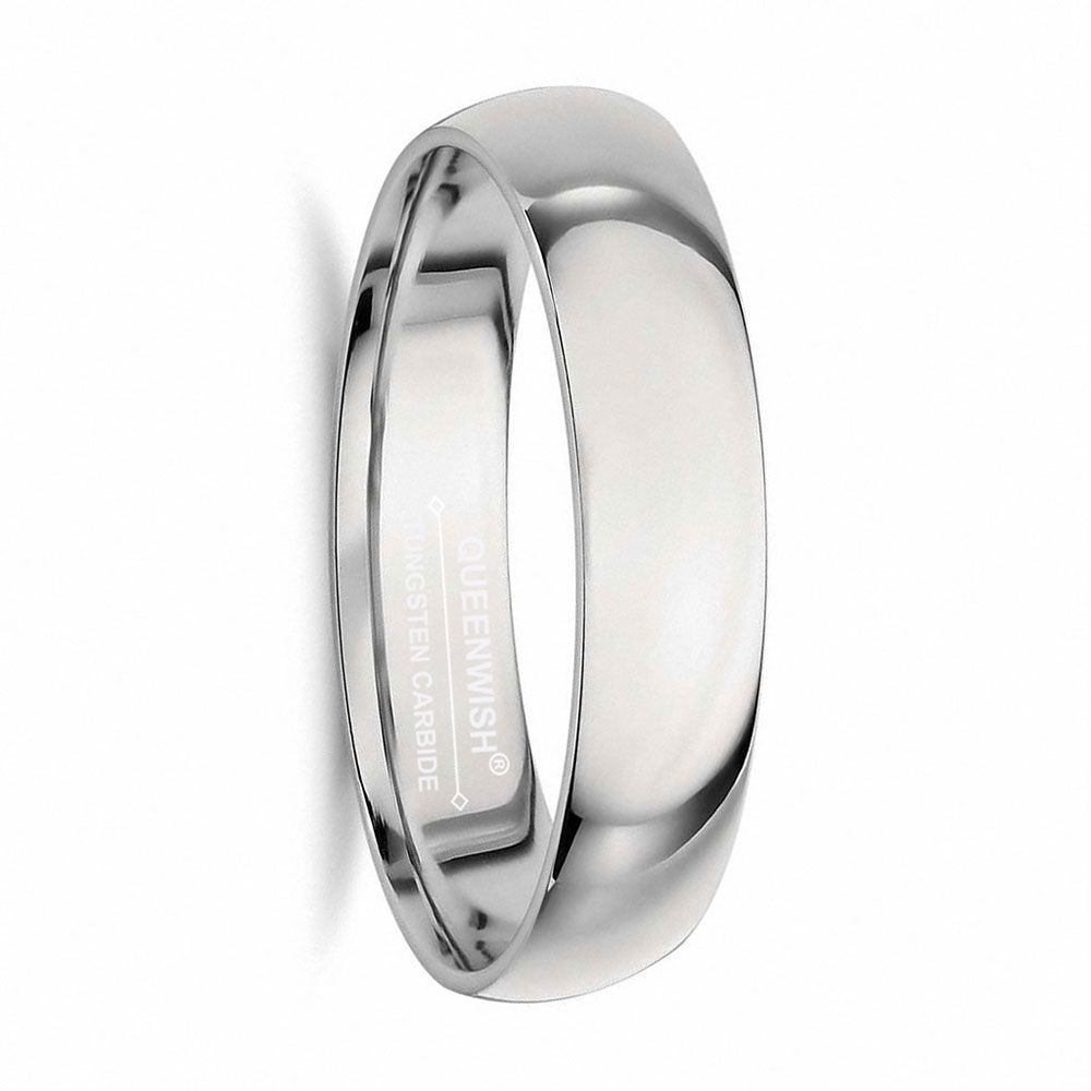 5mm White Tungsten Carbide Ringen