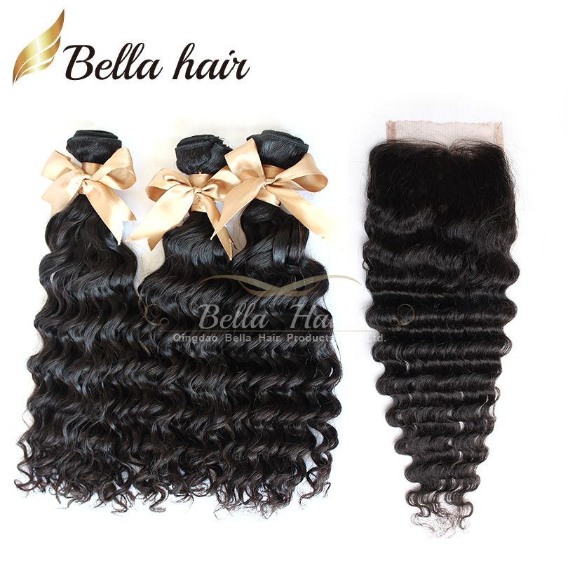 Brazilian Hair Weave Hairextensions 3bundle With Closure Onetop