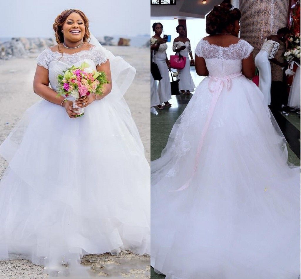 dhgate plus size wedding dresses