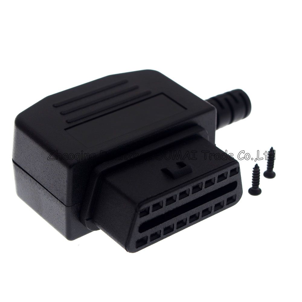 2020 16 Pin OBD2 12V Female Plug Connector For ECU OBD2 Test/Automobile