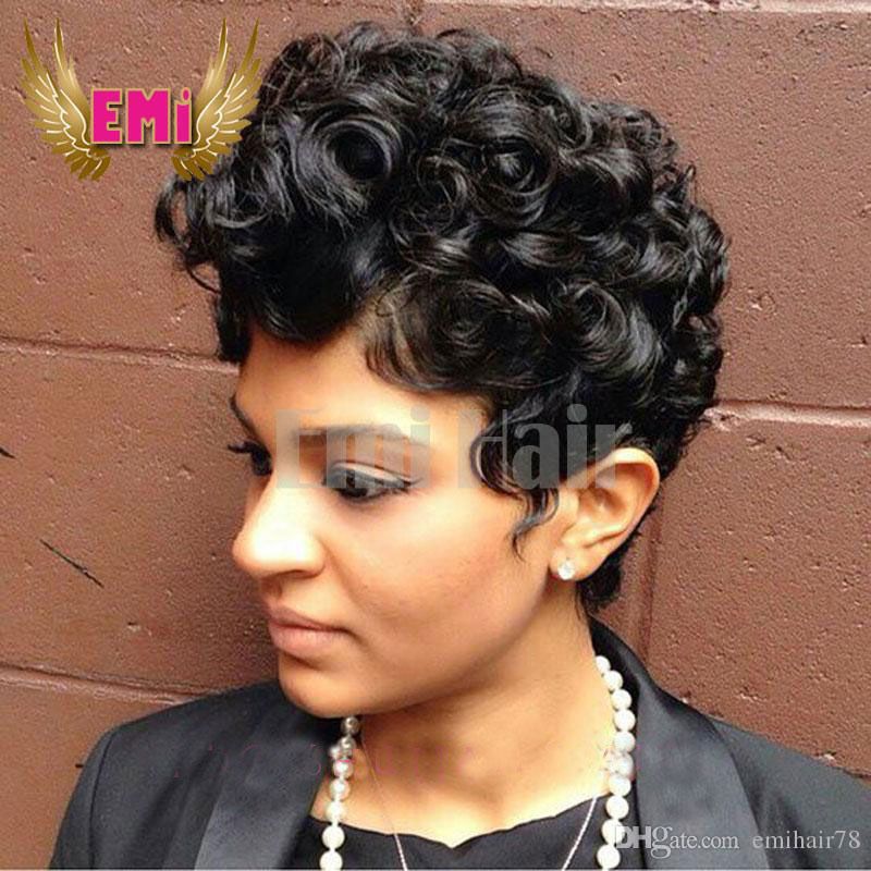 Short Human Hair Wig Tight Curly Pixie cut wigs Brazilian Haman hair short wig human hair wig for fashion black women Grade 7A Full lace Short Human Hair Wig Tight Curly Pixie cut wigs Brazilian Haman hair short wig human hair wig for fashion black women Grade 7A Full lace