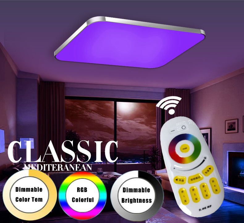 2019 Modern Led Ceiling Lights Living Room 2 4g Remote Group Controlled Dimmable Color Changing Home Ceiling Lamp Luminaire Light From Wyiyi 133 67