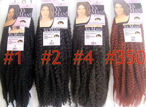 Yaman Afro Kinky Twist Braids 18 Longth 100 Kanekalon Fiber