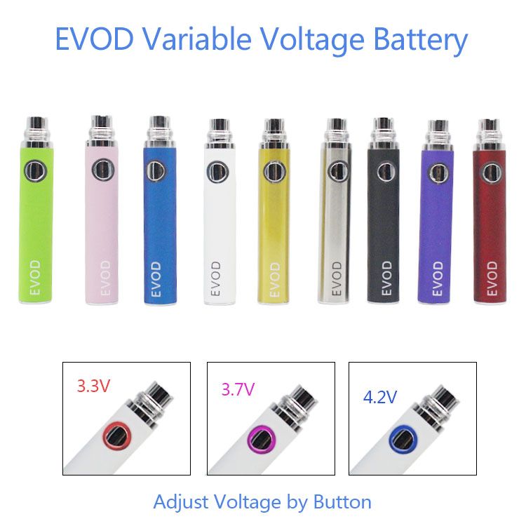 Evod Variable Voltage Battery Adjust Voltage By Button For Ego E Cigarette Ce4 Ce5 Ce6 Mt3 Vivi Nova Protank Kanger Atomizers Battery E Battery For Electronic Cigarette From Ableboyzlf 3 73 Dhgate Com