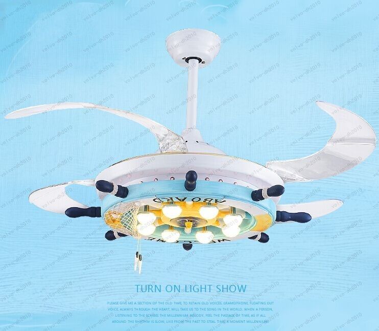 2019 Children Bedroom Room Fan Chandelier Invisible Dining Room Modern Minimalist Mediterranean Led Ceiling Fan Lamp Llfa From Volvo Dh2010 519 6