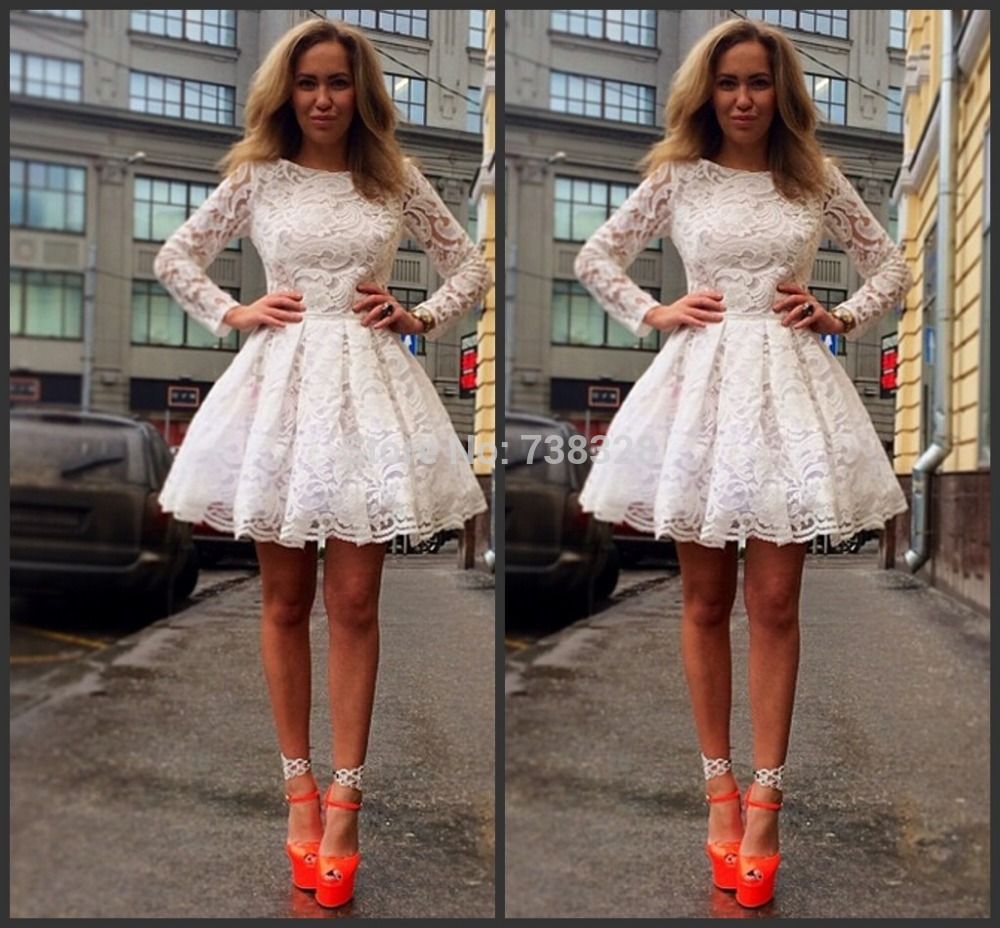 long sleeve hoco dress